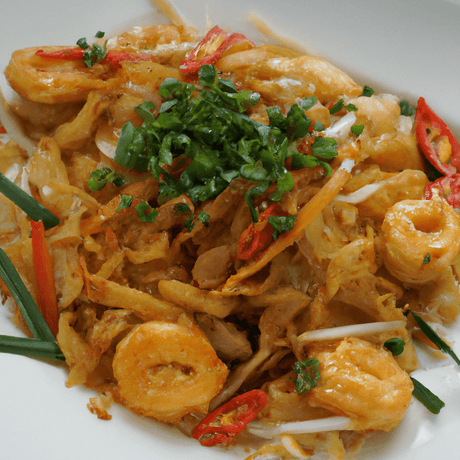 Mee Char Angkor (មីឆា អង្គរ) – Gebratene Nudeln mit Garnelen - RamenHeaven