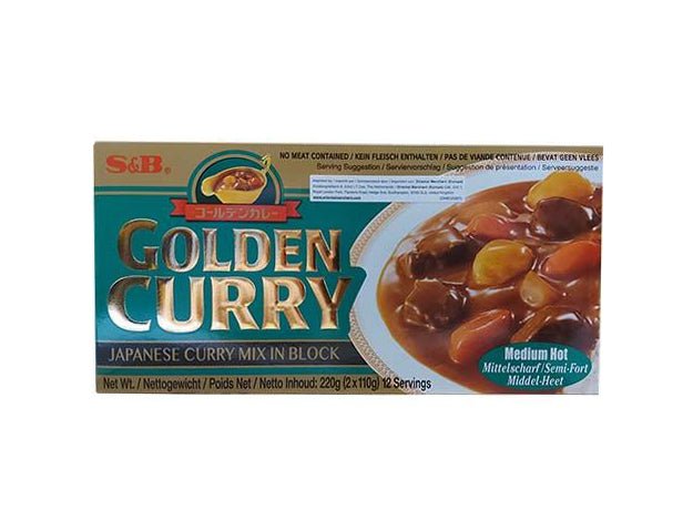 S&B Golden Curry Currysauce mittelscharf 12 Portionen 220g