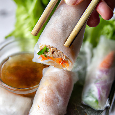 Bánh Cuốn – Gedämpfte Reismehlrollen mit Fleischfüllung image