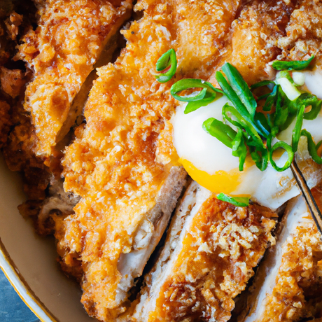 Katsudon (カツ丼) – Schnitzel-Donburi mit Ei