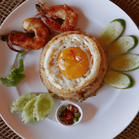 Bai Char Angkor (បាយឆា អង្គរ) – Gebratener Reis mit Garnelen und Ei - RamenHeaven