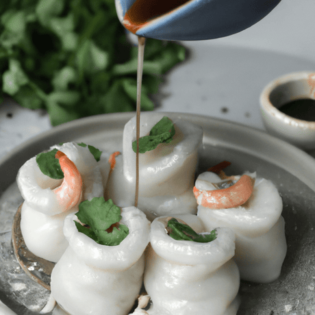 Bánh Bột Lọc – Gedämpfte Maniok-Dumplings mit Garnelen - RamenHeaven