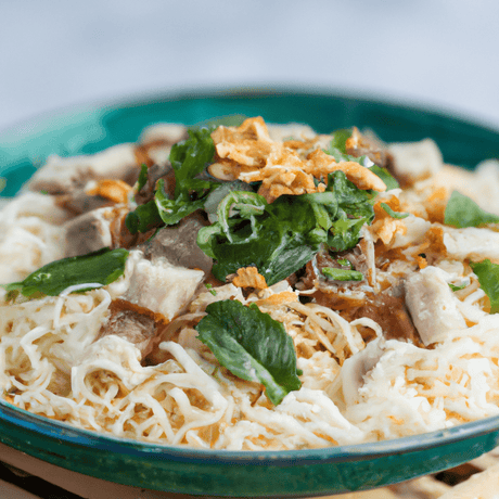 Bánh Hỏi Heo Quay – Dünne Reisnudelmatten mit knusprigem Schweinefleisch - RamenHeaven