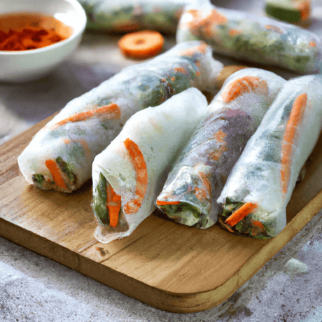 Bánh Tráng Cuốn – Reispapierrollen mit Garnelen - RamenHeaven