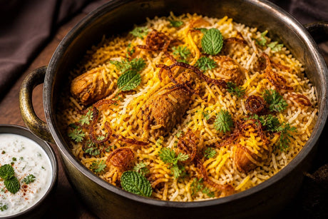 Chicken Biryani: Geschichteter Safranreis mit Hähnchen - RamenHeaven