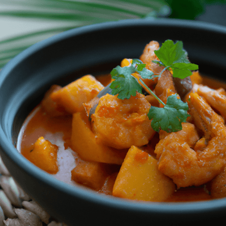 Gaeng Kua Sapparod – Curry mit Ananas und Garnelen - RamenHeaven