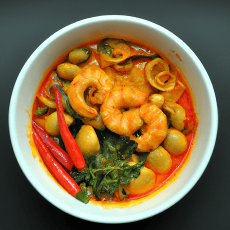 Gaeng Pha Talay (แกงป่าทะเล) – Meeresfrüchte-Waldcurry - RamenHeaven