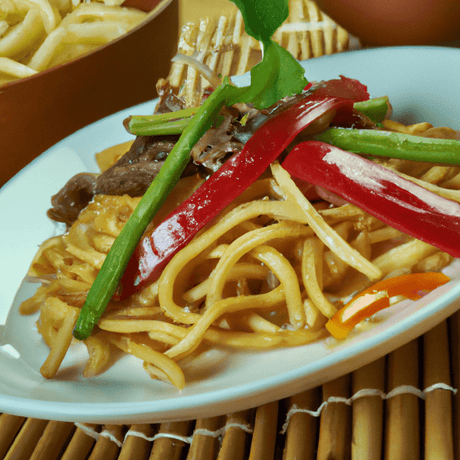 Gan Chao Niu He (干炒牛河) – Gebratene Rindfleisch-Breite Nudeln - RamenHeaven