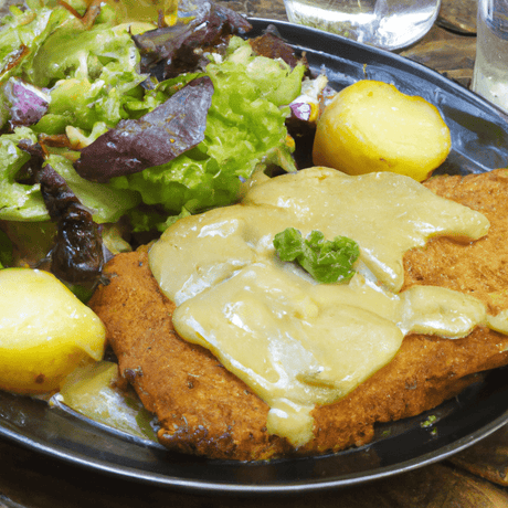 Gebratene Schweinefleischscheiben mit Salat und Austernsauce - RamenHeaven