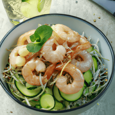 Gỏi Dưa Leo – Gurkensalat mit Garnelen - RamenHeaven