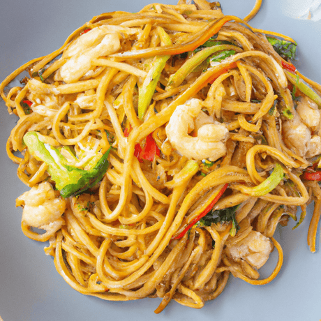 Hǎi Xiān Chǎo Miàn (海鮮炒麵) – Gebratene Nudeln mit Meeresfrüchten - RamenHeaven