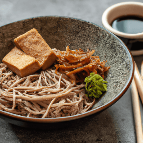 Kitsune Soba (きつねそば) – Soba-Nudeln mit frittiertem Tofu - RamenHeaven