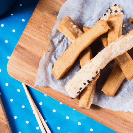 Knusprige Tofu-Sticks mit Sesam - RamenHeaven