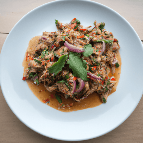 Laab Gai (ลาบไก่) – Würziges Hackfleischgericht - RamenHeaven