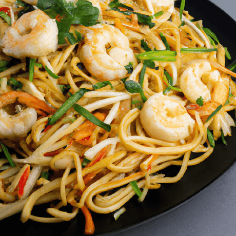 Xiā Rén Chǎo Miàn (蝦仁炒麵) – Gebratene Nudeln mit Garnelen - RamenHeaven